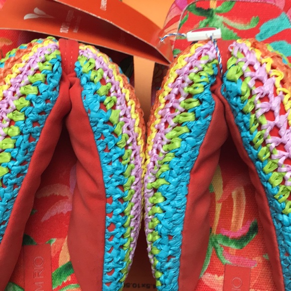 Farm Rio raffia flip flops 🦜 - Picture 4 of 11